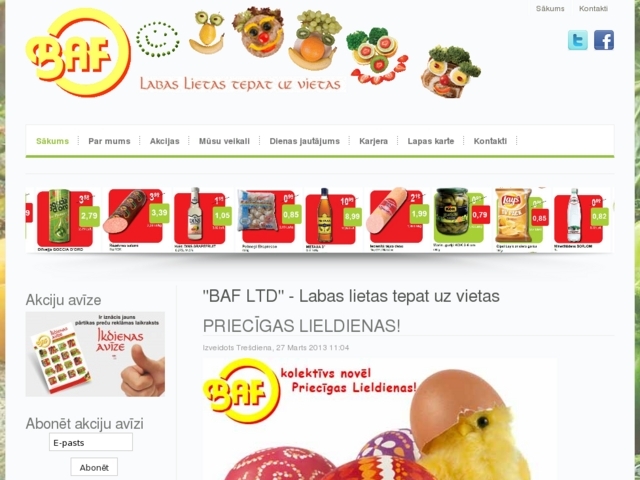 BAF Ltd, ofiss, SIA